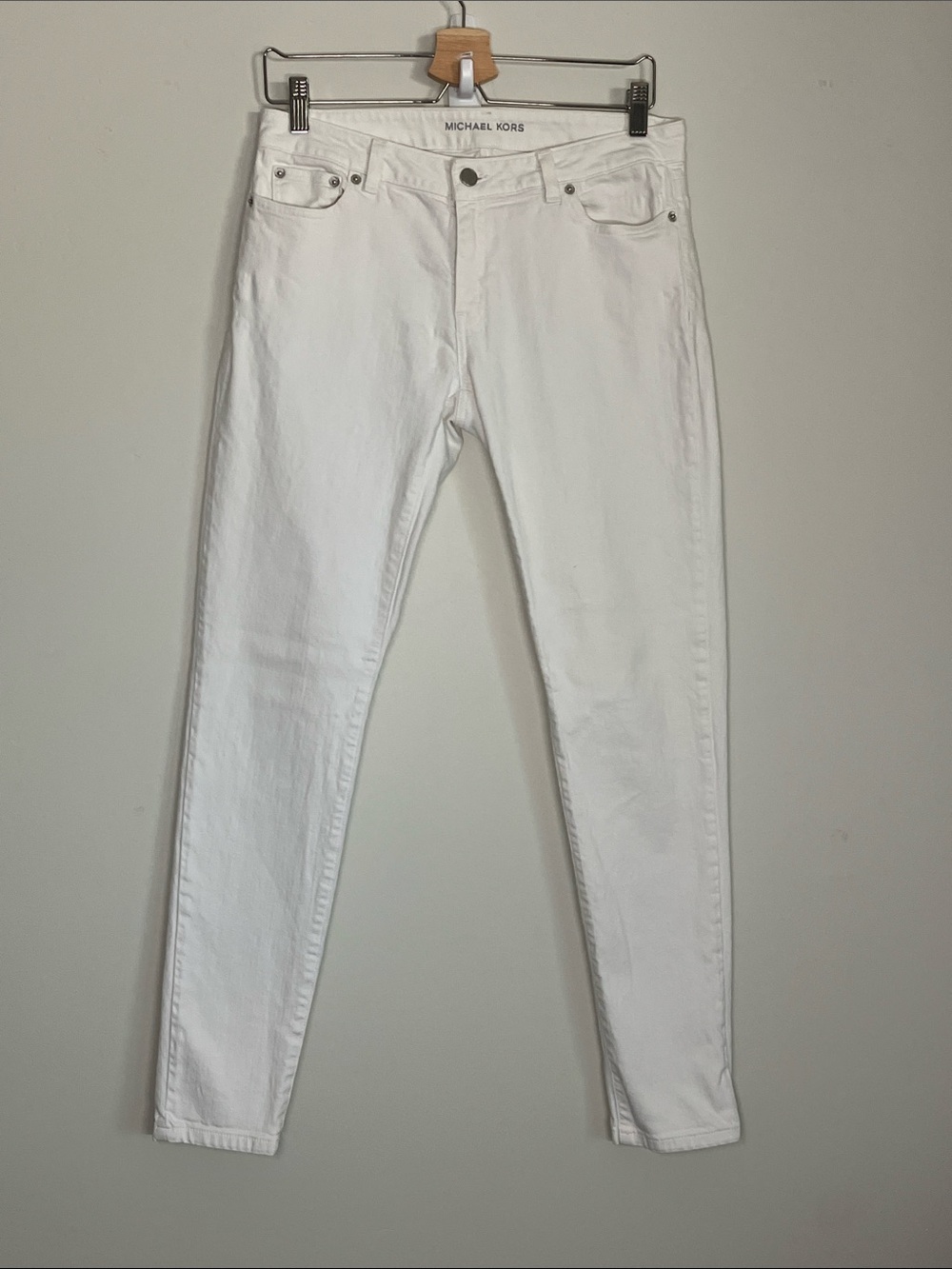 Michael Kors Skinny White Jeans Womens Size 8 - Nice!